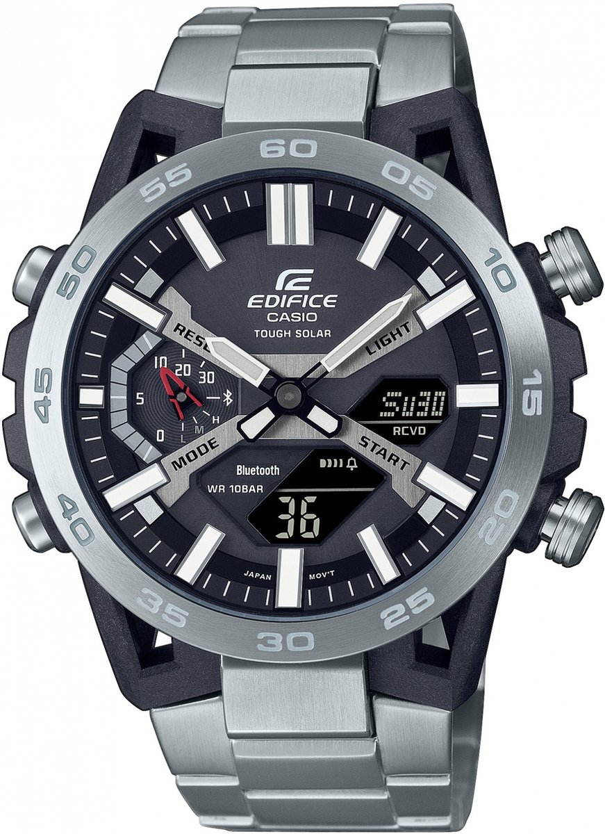 Casio Edifice Suspension ECB-2000D-1AEF Herenhorloge 51 mm -Zilverkleurig