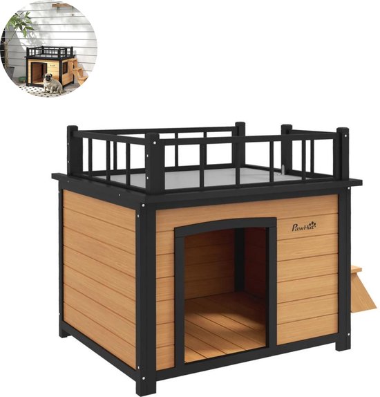 Hondenhok - Buiten - Bench - Ren - Weerbestendig - Kennel - Rek - Hout
