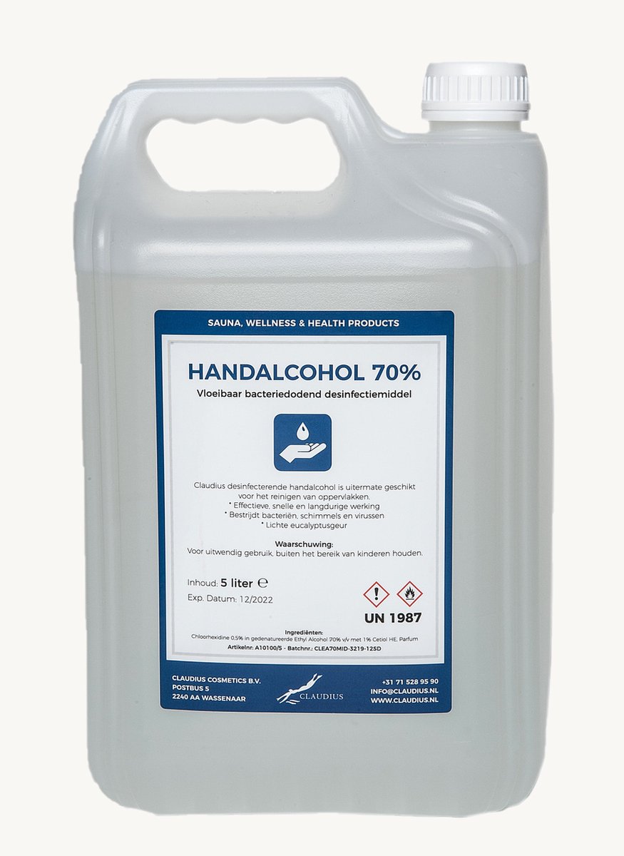 Goedkoopste Handalcohol spray 70 - 5 liter