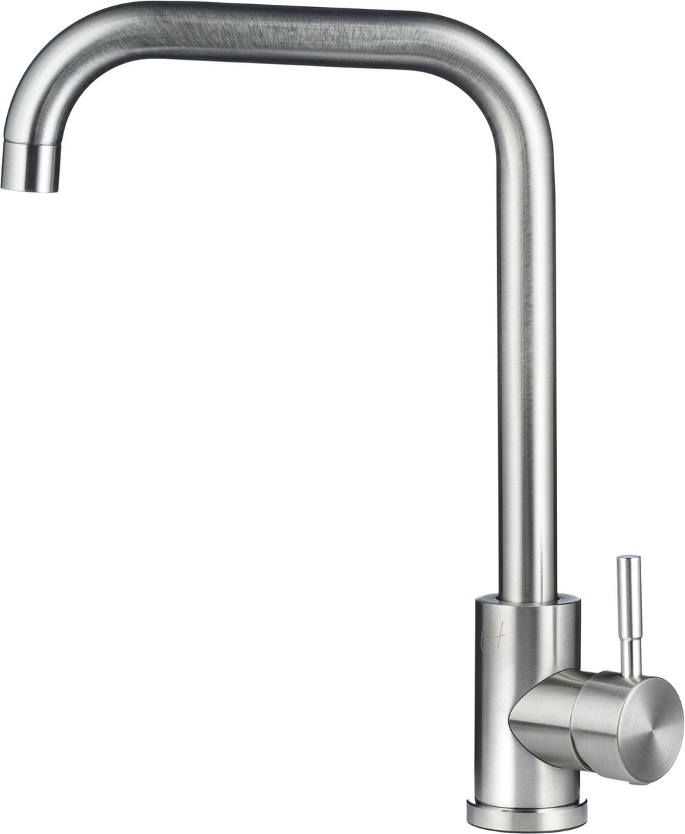 Ostiumhome® Savona - RVS Zilver - Keukenkraan - Mengkraan-inclusief montage materiaal