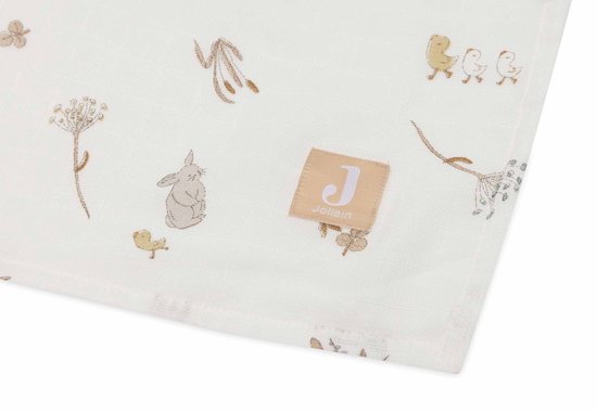 Jollein - Hydrofiele Doek Large 115x115cm - Inbakerdoek, Spuugdoekjes, Baby Doeken - Zacht Katoen - 2 Stuks - Riverside van Jollein — afbeelding 4