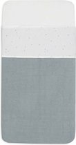 Jollein - Baby Laken Wieg - 75x100cm - Babybed - Katoen - Twinkling Sea Green