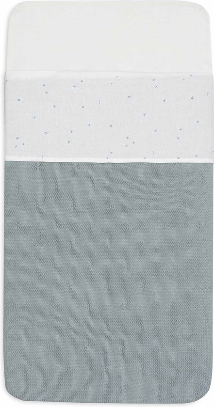 Jollein - Laken Bébé Berceau - 75x100cm - Lit Bébé - Katoen - Vert Mer Scintillant