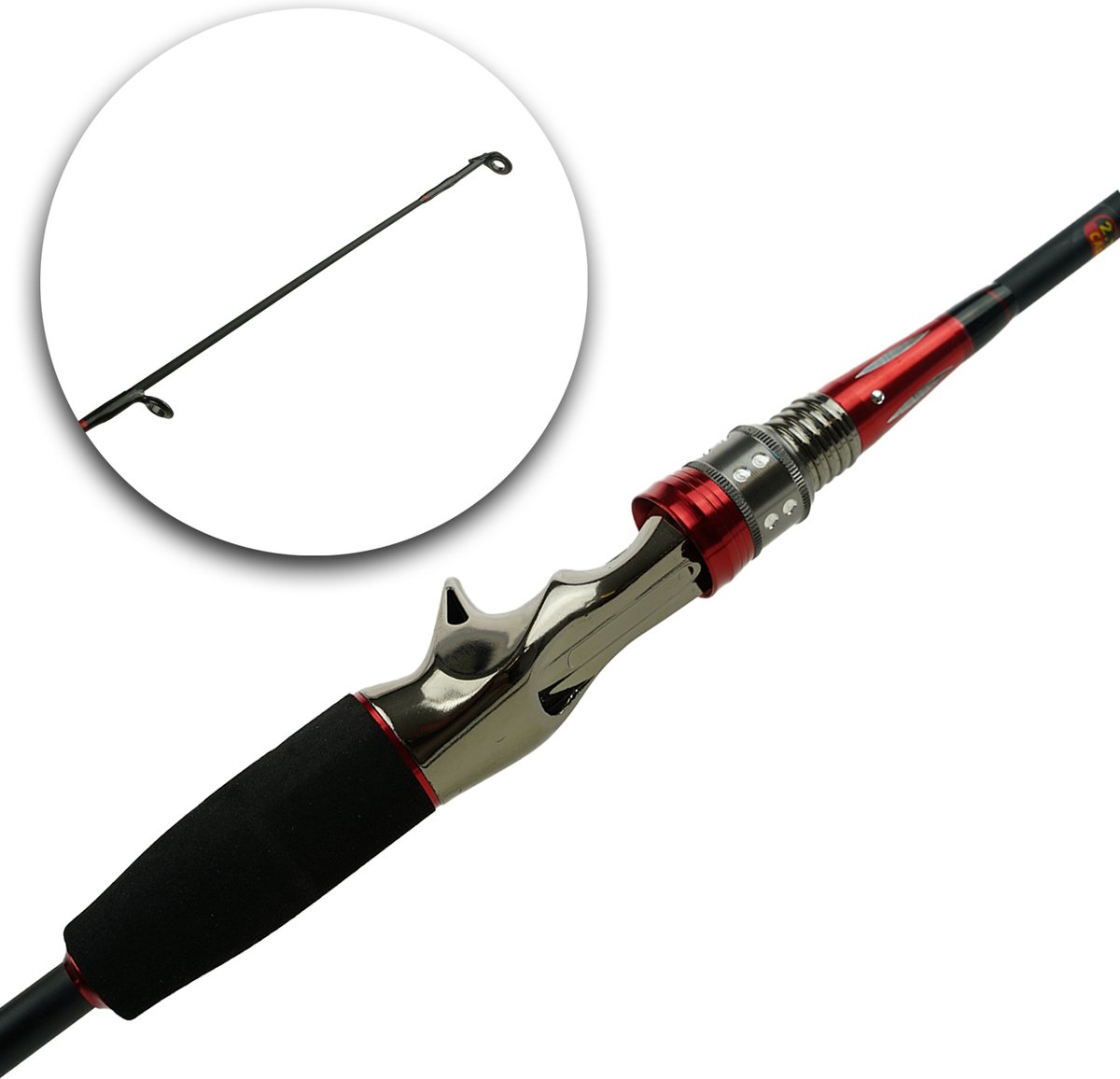 Eurocatch Leader Baitcasting Hengel 2,10m - 10-40gr 2 -Delen - Werphengel - Roofvissen - Baitcaster