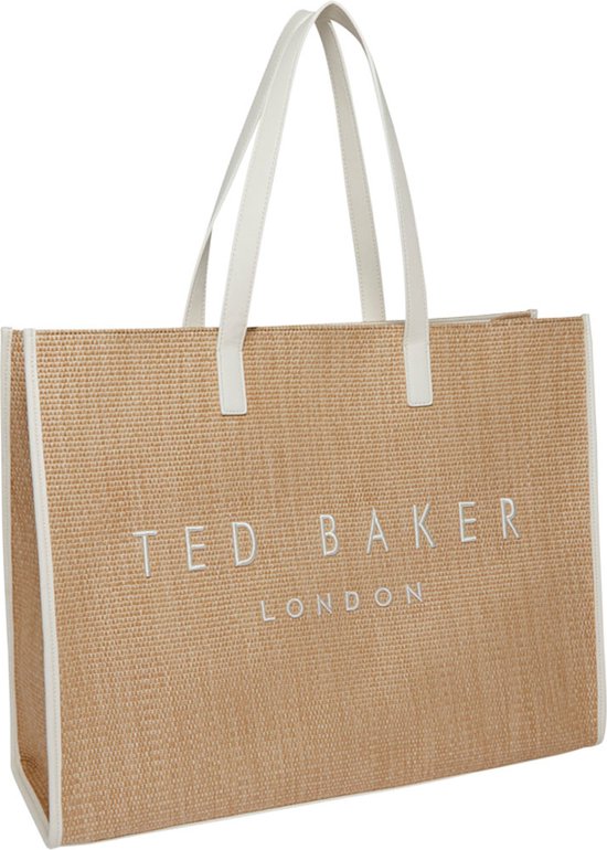 Foto: Ted baker pallmer faux raffia large icon bag ecru