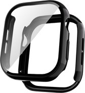 EP Goods - Full Cover/Hoesje - Screen Protector - Geschikt voor Apple Watch Series 10 & Series 11 - 46mm - Hardcase - Protection - Mat-Zwart