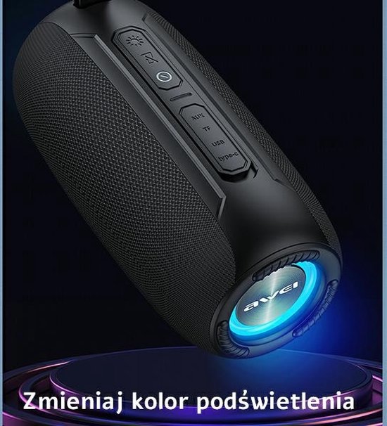 AWEI Bluetooth speaker Y370 20W zwart/zwart van Awei — afbeelding 5