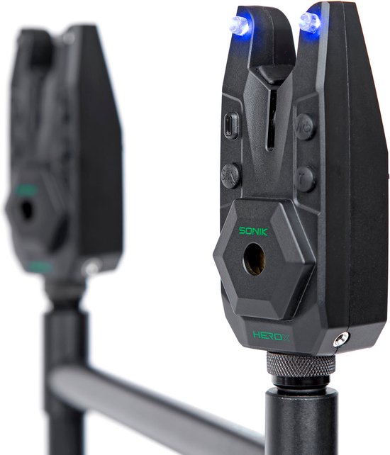 Sonik - Hero X - Bite Alarm Set - + Bivvy Light - 3+1 - Beetmelderset van Merkloos — afbeelding 5