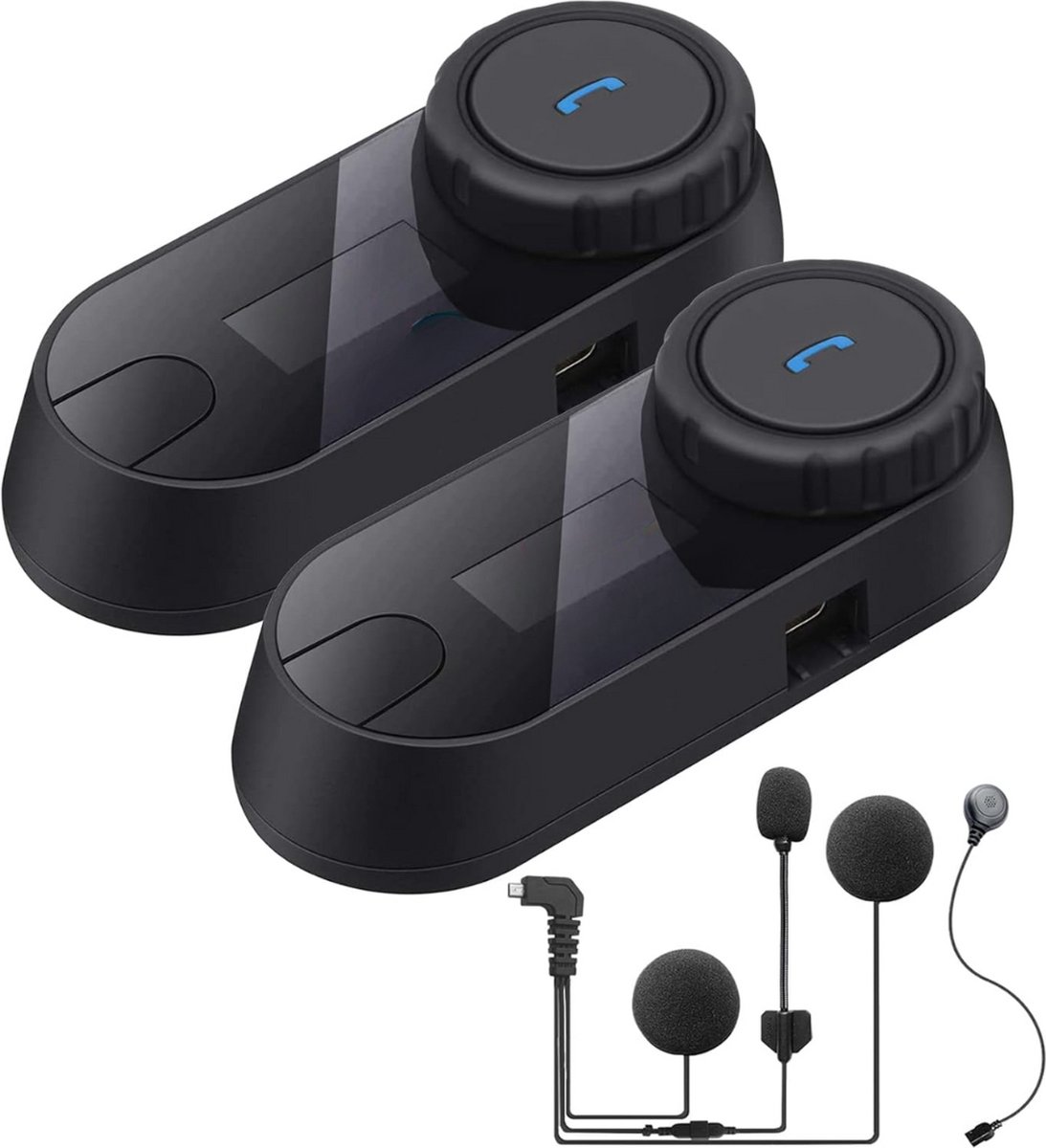 Lexium Motorhelm headset - Cadeau voor hem - Headset helm - Intercom motor - Motorhelm headset bluetooth