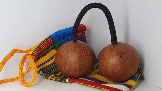 rieder Shaker 2 paar kurk, Kashaka Shaker Asalato balinstrument, slaginstrument, klassieke Afrikaanse ballen voor muziek