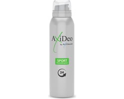Axitrans Deo, Axideo - Anti Transpirant Deodorant Sport, anti zweet spray, hypoallergenic en parfumvrije deodorant, voor een fris en comfortabel gevoel de hele dag door, 150 ml