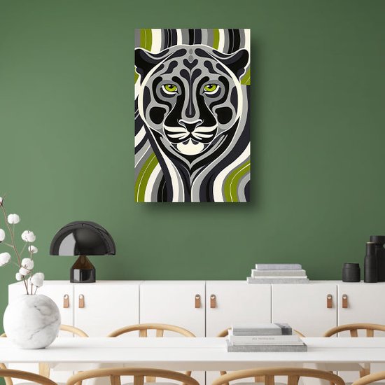 Panter poster - Dieren wanddecoratie - Muurdecoratie Patronen - Wanddecoratie modern - Poster slaapkamer - Muur kunst poster 70x105 cm