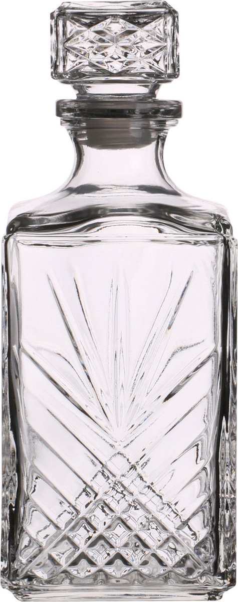 Glazen whisky/water karaf van 1 liter - Kristalglas look whiskey fles - Karaffen - voor sterke drank — cadeau in Koken & Dineren - foto 8