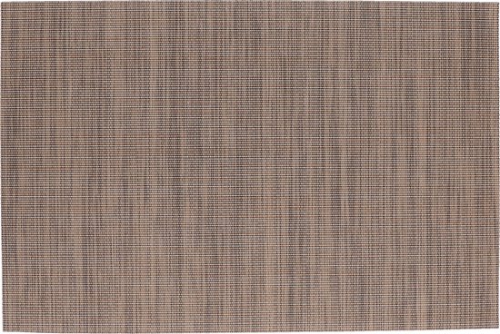 Une nappe marron clair avec un motif tissé.