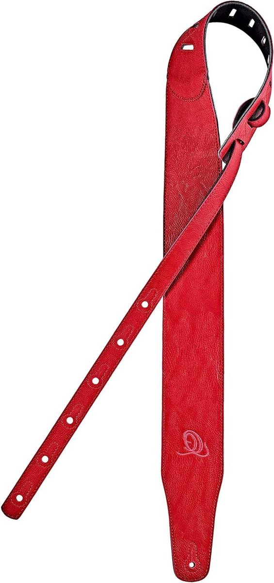 Extra brede Vegan Series Gitaar Strap - rood 3 inch/75mm (OSVG-75RD)