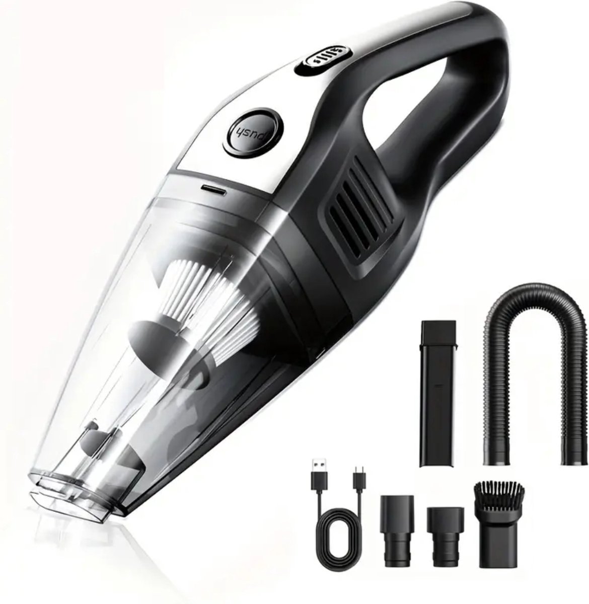 Bovista Kruimeldief Snoerloos Auto Stofzuiger Zilver - afbeelding 2