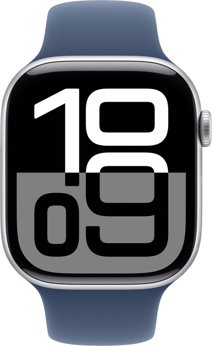 Apple Watch Series 10 4G 42mm Zilver Sportband S/M