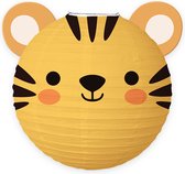 Sint Maarten Lampion Kind Treklampion Sint Maarten Dierenhoofdjes Jungle Feest Verjaardag Versiering Tijger - 1 Stuk