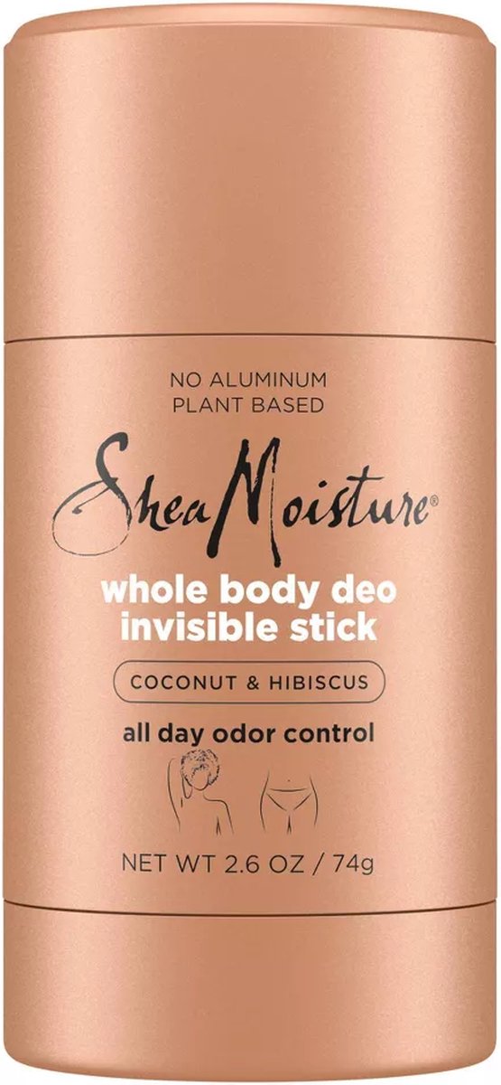 Shea Moisture Aluminum Free Whole Body Invisible Deodorant Anti-Chafe Stick Coconut & Hibiscus