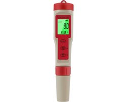 Bovista Zwembad Thermometer - Vijver Thermometer - Drijvend - Drijvende Thermometer - Pool - 4 in 1 - Rood