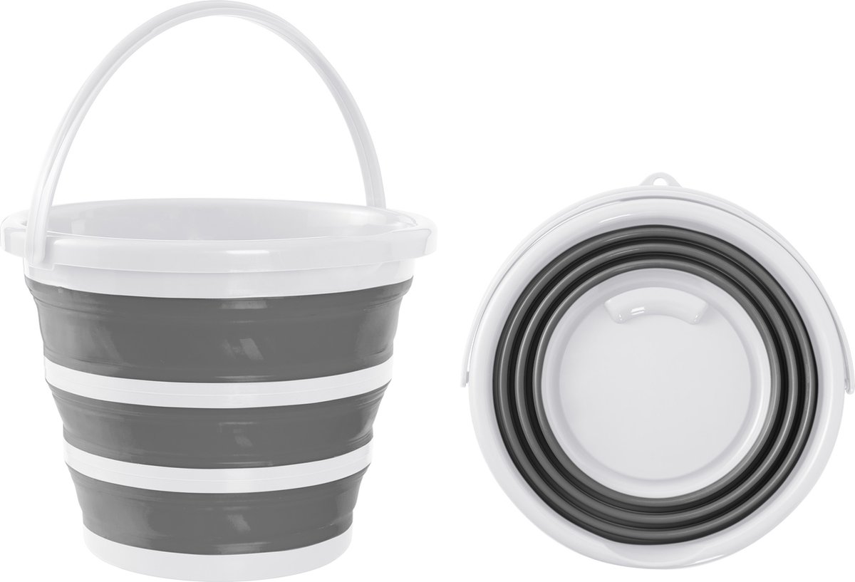 BRAMBLE - Opvouwbare Emmer - 10L - Silicone - Wit