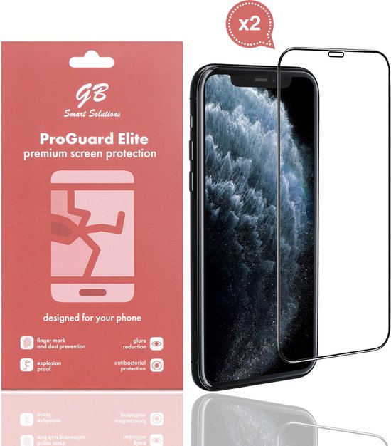 GB ProGuard Elite High Impact - protecteur d'écran conçu pour iPhone Xs Max - 11 Pro Max - 2 pièces