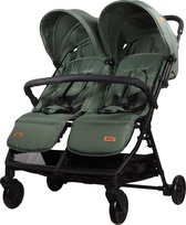 Ding Mellizo Duowagen - Forest Green - Lichtgewicht Duobuggy - Tweelingbuggy - Max. 15kg per zitje