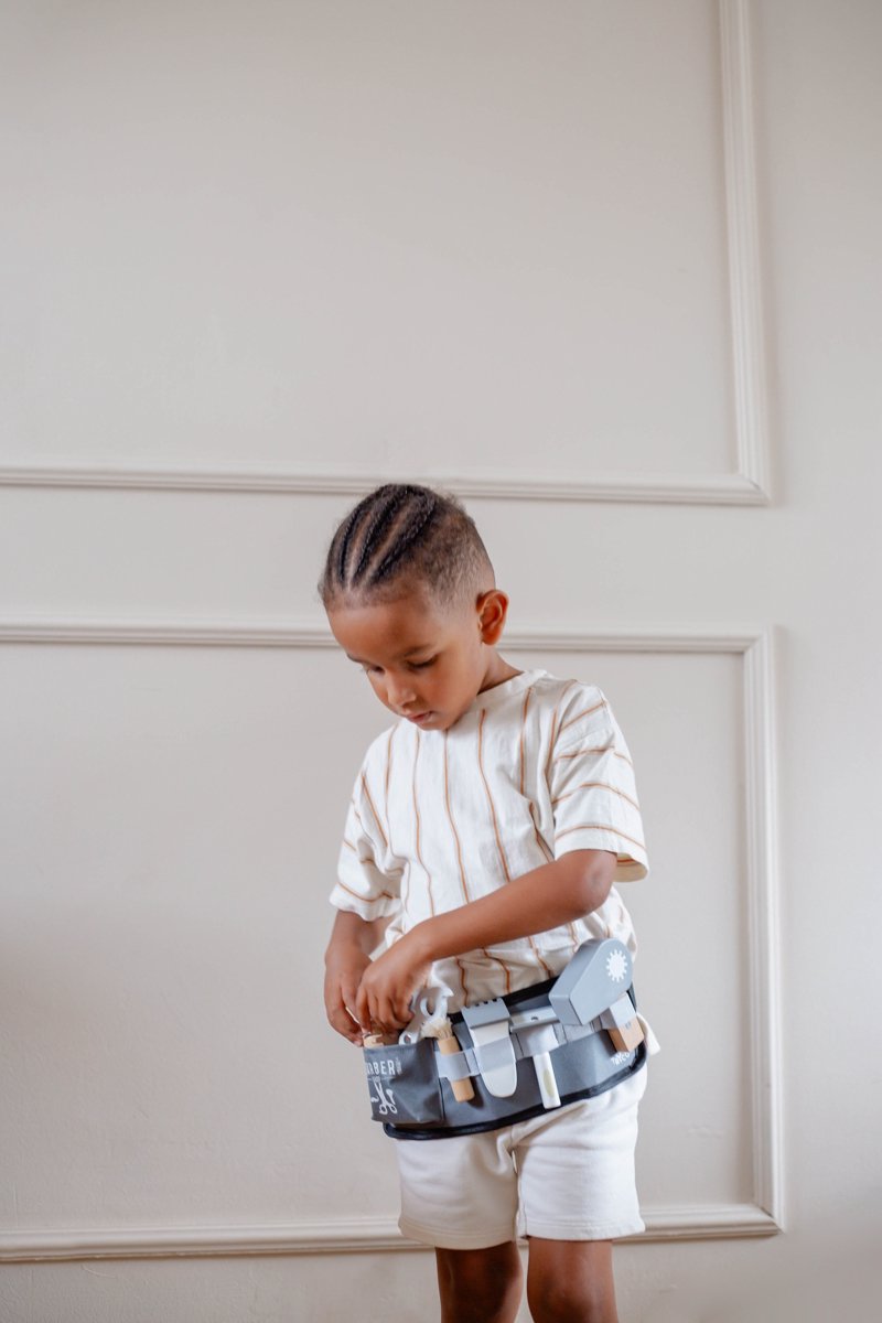 Tryco Houten Barberset - Houten Kappersset en Rollenspel - Stimuleert Fantasierijk Spel en Motoriek - Vanaf 3 Jaar Meerkleurig — afbeelding 4