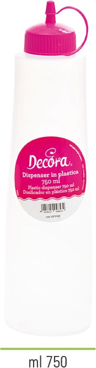Decora Plastic Knijpfles - 750ml