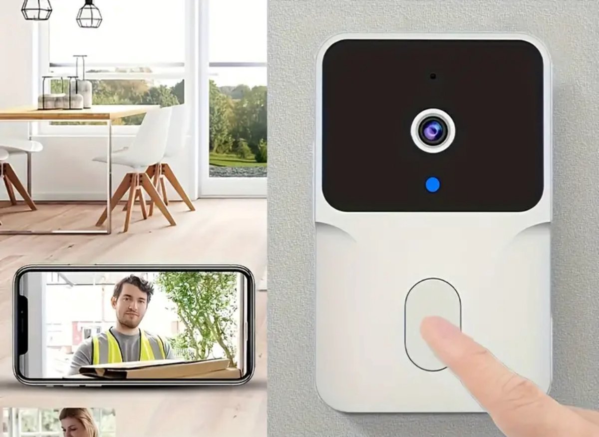 Bovista Videodeurbel met Camera en Wifi - Draadloos - Zwart - afbeelding 2