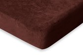 Eleganzzz Hoeslaken 200 gr/m2 Hoogwaardig Flanel Fleece 35cm Hoekhoogte - Rose Brown - 160x200 - Hoeslakens - Lits Jumeaux