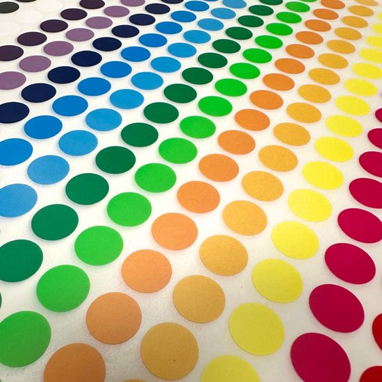 Ronde stippenstickers, 13 mm, zelfklevend, markering, cirkel, kleurcoderingslabels, waterdicht, klein, voor kantoor, 1170 stuks, oranje