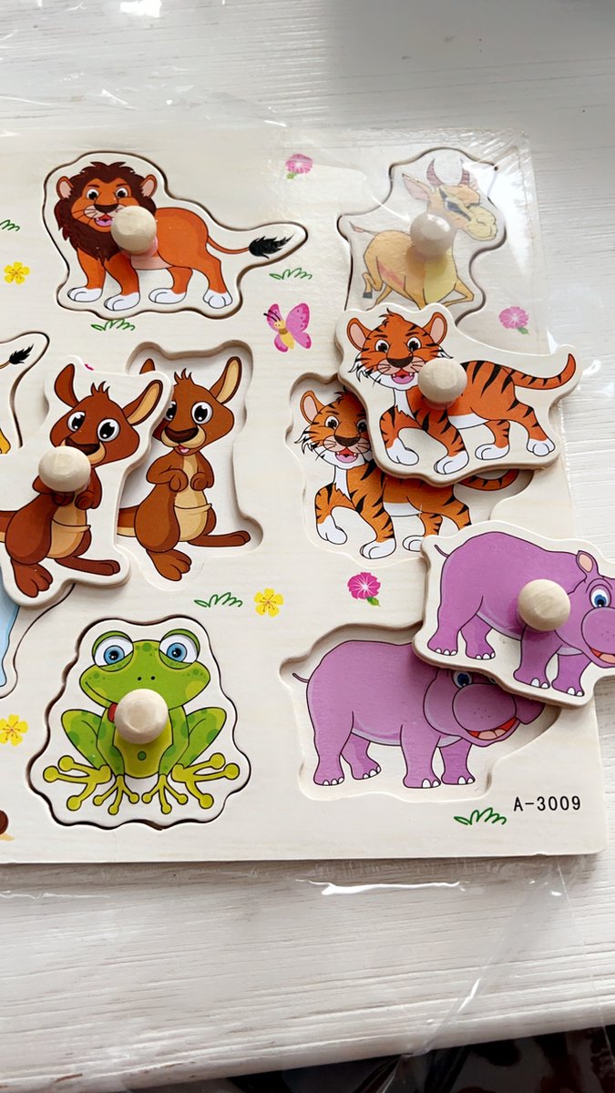 Puzzel - Houten puzzel - Vormenpuzzel - Legpuzzel - Speelgoed 1 jaar en ouder - Educatief speelgoed - Kinderspeelgoed van Prime Puzzles — afbeelding 4