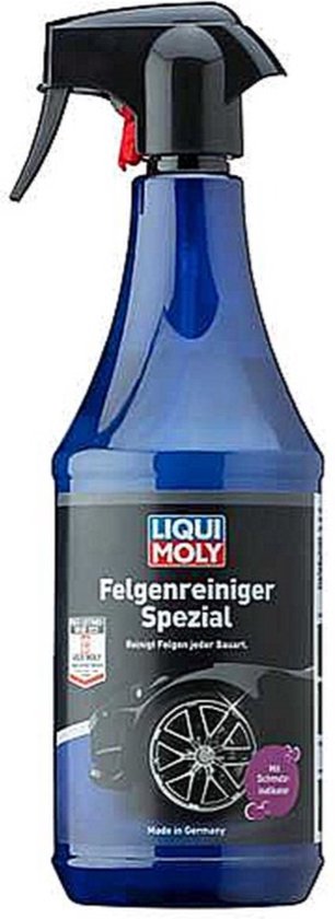 NIGRIN EvoTec Velgenreiniger, 500 ml, zelfactieve reiniger voor alle velgen, zuurvrij, met werkindicator