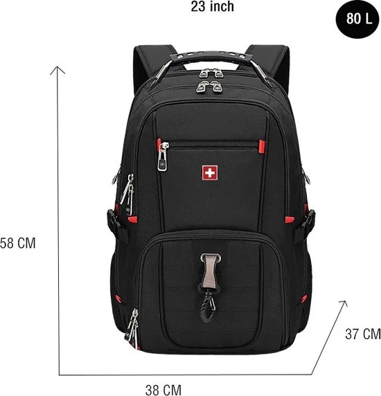 Rugzak voor laptop met grote capaciteit, slank en lichtgewicht, 17,3 inch, waterbestendig, anti-diefstal met USB-oplaadpoort, reis, school, elegant, zaken en vrijetijdsrugzak voor heren-groen