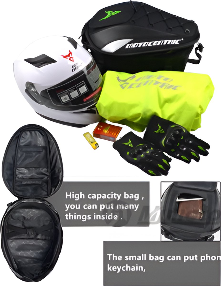 Motorfiets Zadeltas voor Benelli TRK800, Motorfiets Zadeltas Waterdichte Achterzadeltas Motorfiets Tas Motorfiets Achterzadel Bagagetas Staartkoffer Toptas,A