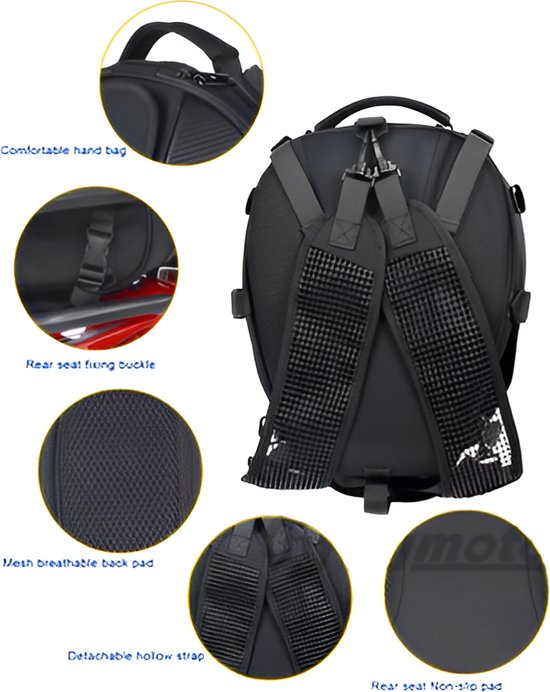 WOSAWE Motorcycle Riding Helmet Bag Large Storage Waterproof Multi Functional Outdoor Sports Shoulder Backpack kopen vanaf een prijs van 25