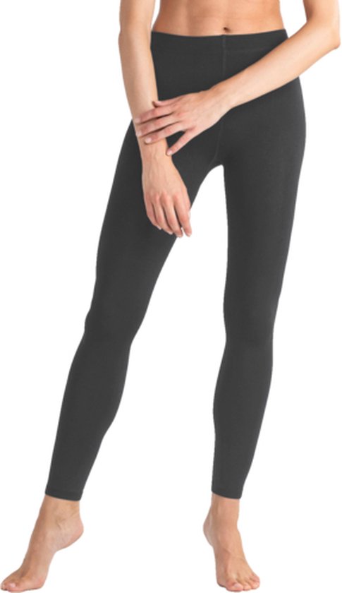 Thermo Legging Dames – Dames Thermo Broek – Fleece – Grijs – Maat S/M