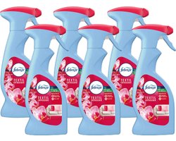 Lenor Febreze Textielverfrisser Spray - Thai Orchid - VOORDEELVERPAKKING | 6x 375ml | Verwijdert nare geuren