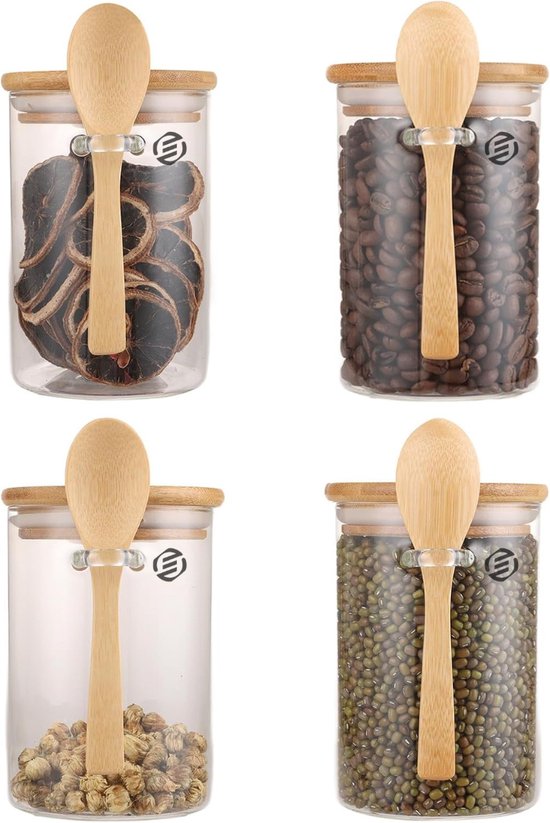 Eiflayn Lot De 2 Bols Overnight Oats Anti-Fuite | Bol Muesli 800 Ml Double Couche Avec Cuillère Intégrée, Idéal Pour Le Bureau, L'École Ou Les Voyages