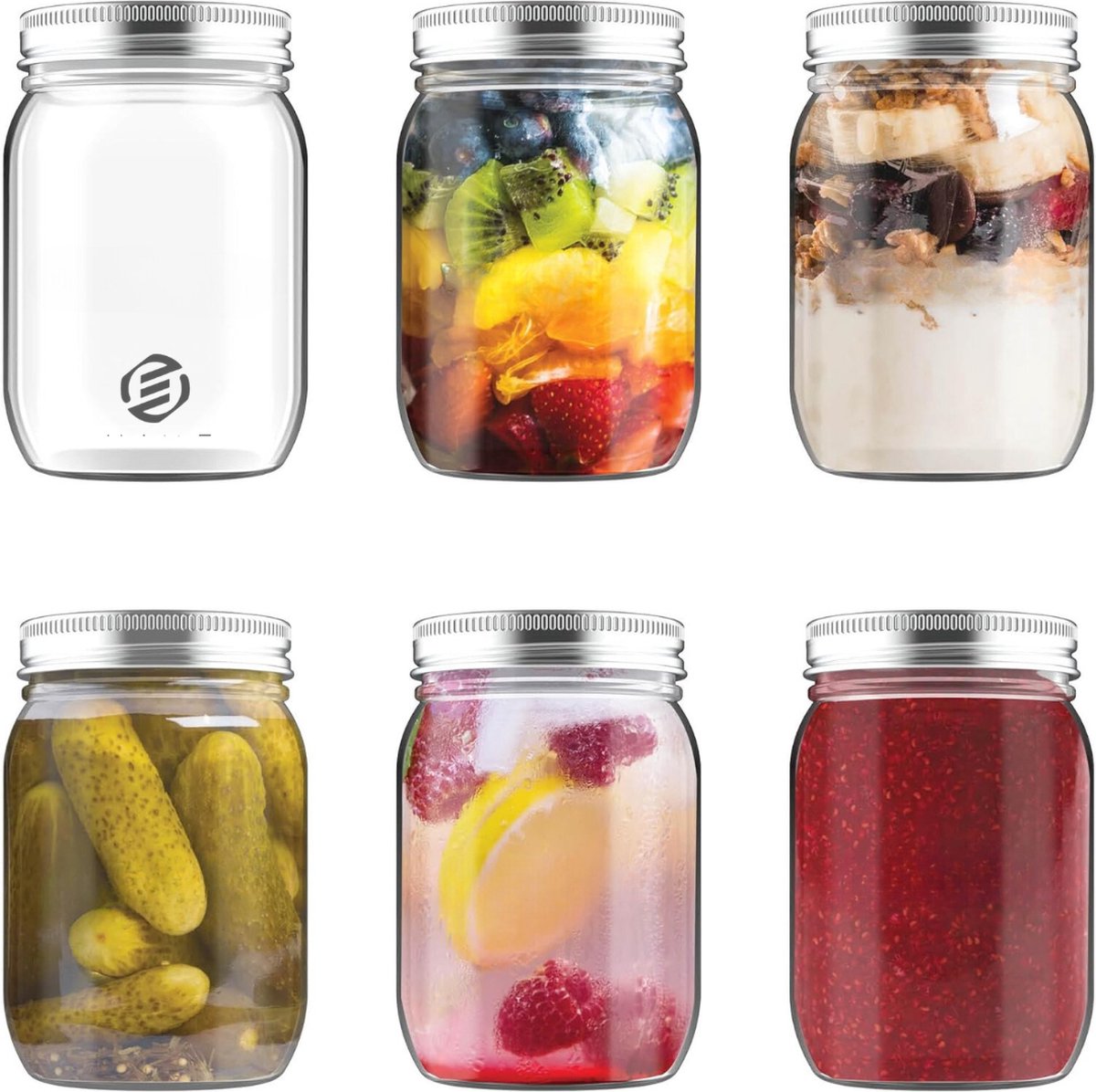 Equivera Overnight Oats Potjes Muesli Beker Mason Jar Havermout Set Must have voor jouw ontbijt