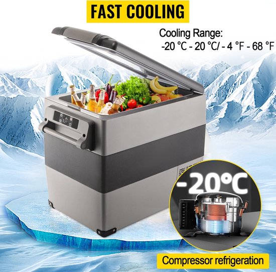 Eszenzics™ Mini koelkast Vriezer - Ruim 35L - Snelle Compressor koeler - Draagbaar - Lichtgewicht - 200V én 12V - Mobiele app - Camping - Outdoor - Auto - Vrachtwagen van Eszenzics™ — afbeelding 5