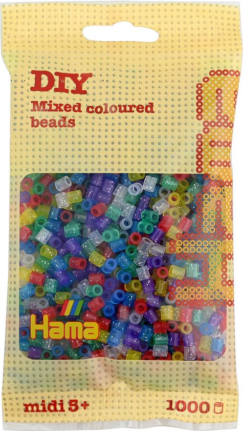 Strijkkralen 1000 Stuks Glitter  Hama