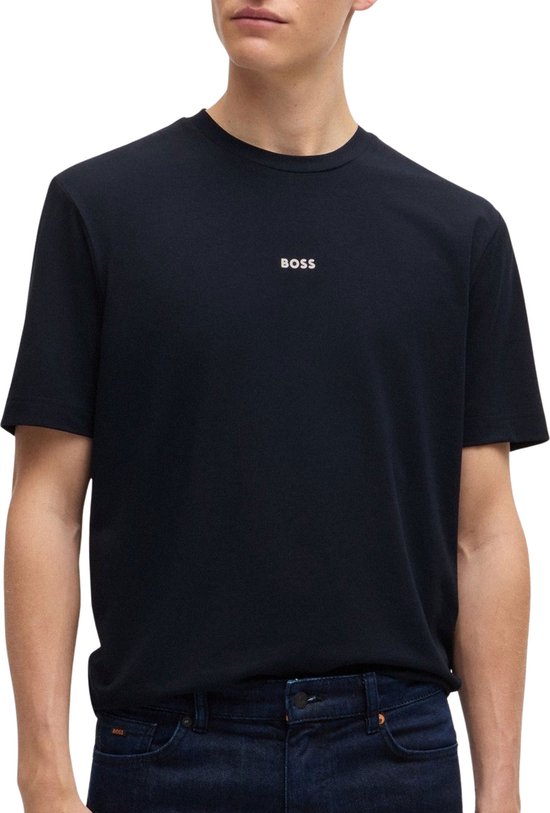 BOSS ORANGE Tchup 10242929 01 Polo's & T-shirts Heren - Polo shirt - Donkerblauw - Maat XL