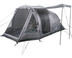 Skandika opblaasbare tent Folldal Air-Rise voor 4 personen - Luchttent met ingenaaid grondzeil, waterdicht, muskietennet, 5000 mm waterkolom, inclusief pomp | Kampeertent, tunneltent, air tent