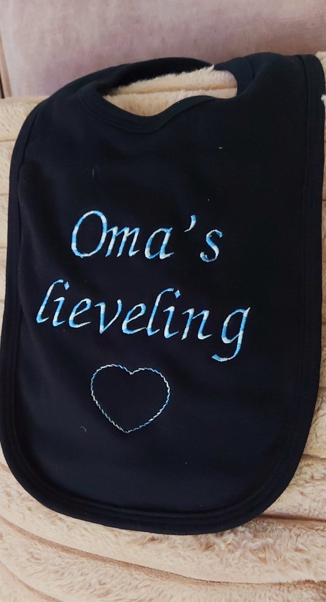 Goedkoopste Slab met tekst, Geborduurde slab, Slab, Slabbetje, Kraam cadeau, Cadeau, Babyshower, Baby, Zwarte slab