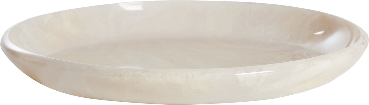 Schaal BELAWAN - Ø44x4cm - Wit