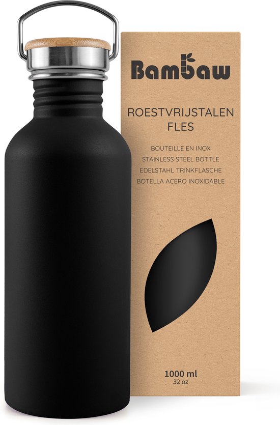 Beste online Maxwell & Williams winkel shopping sites en wanneer te boeken Merkloos Drinkfles Met Rietje - Waterfles - Drinkfles Volwassenen - Flip-top Deksel - RPET - Polypropyleen - 650ML - Zwart