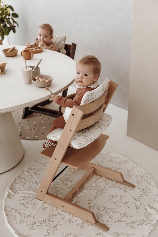 Meyco Baby Branches kinderstoel knoeimat - sand van Meyco — afbeelding 2