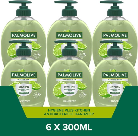 Palmolive Hygiene Plus Kitchen Antibacteriële handzeep - 6 x 300ml - Antibacteriële handzeep - Voordeelverpakking